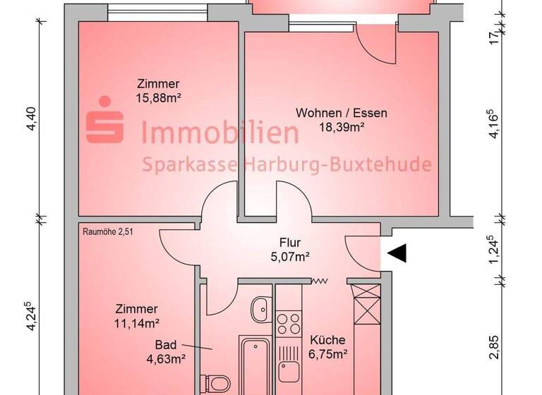 Wohnung zum Kauf 189.000 € 3 Zimmer 64,9 m² Klecken Rosengarten 21224