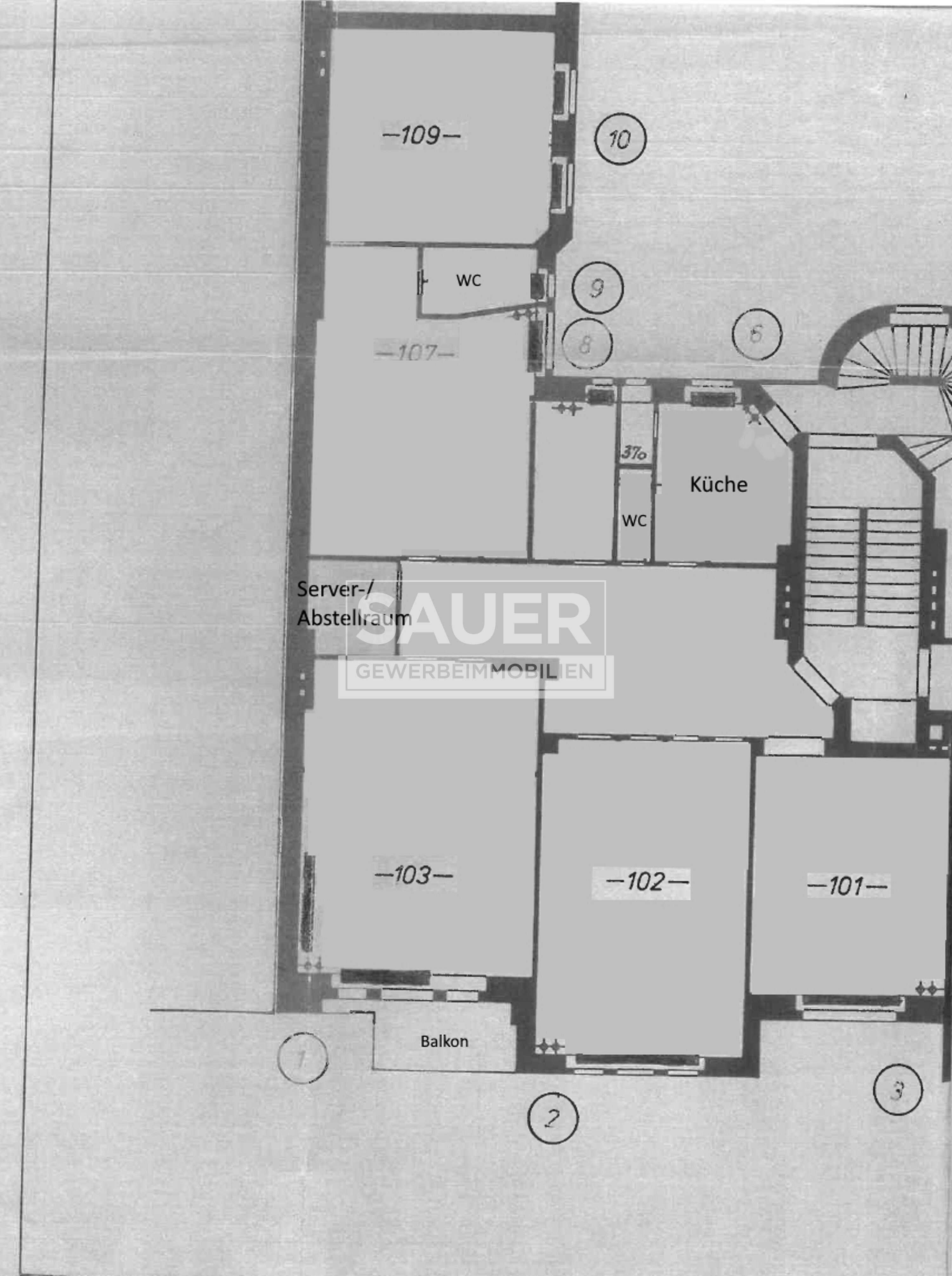 Bürofläche zur Miete provisionsfrei 16 € 166 m²<br/>Bürofläche Charlottenburg Berlin 14057