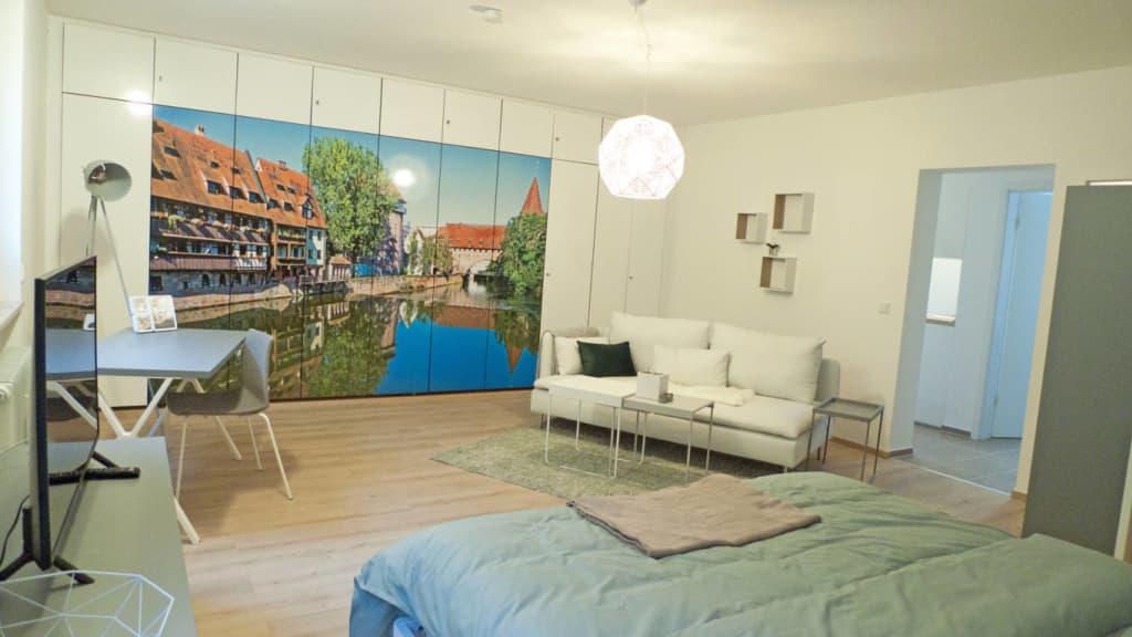 Wohnung zur Miete Wohnen auf Zeit 1.290 € 1 Zimmer 47 m²<br/>Wohnfläche 03.06.2025<br/>Verfügbarkeit Kühnertsgasse Altstadt / St. Lorenz Nürnberg 90402