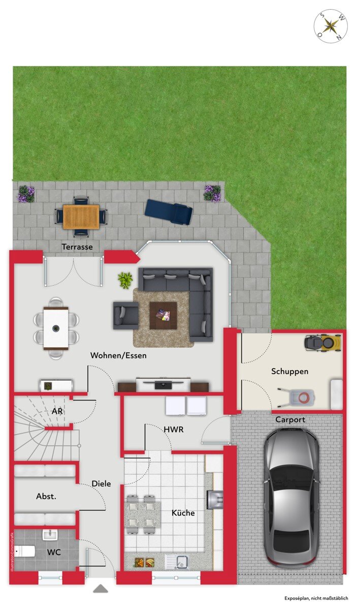 Doppelhaushälfte zum Kauf 385.000 € 4 Zimmer 125,2 m²<br/>Wohnfläche 282 m²<br/>Grundstück 01.05.2025<br/>Verfügbarkeit Edewecht Edewecht 26188