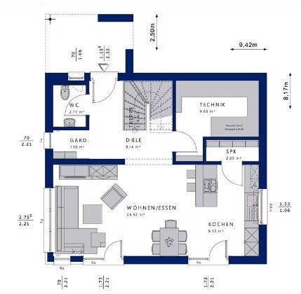 Einfamilienhaus zum Kauf 678.100 € 5 Zimmer 125 m²<br/>Wohnfläche 305 m²<br/>Grundstück Eichenstraße 1 Weissach Weissach 71287