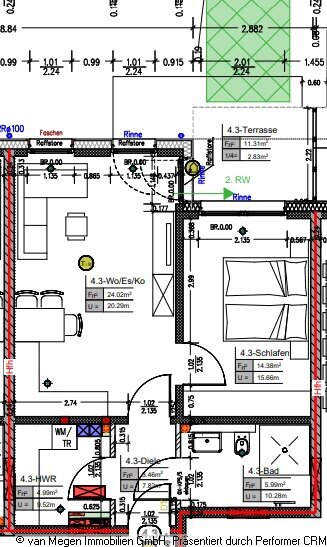 Wohnung zur Miete 690 € 2 Zimmer 55,7 m²<br/>Wohnfläche 1.<br/>Geschoss 01.11.2025<br/>Verfügbarkeit Geldern Geldern 47608