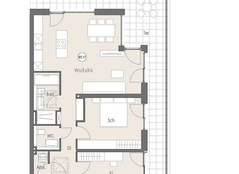 Penthouse zur Miete 1.549 € 3 Zimmer 90,7 m² 3. Geschoss frei ab sofort Wartbergstraße 8/2 Heilbronn 74076
