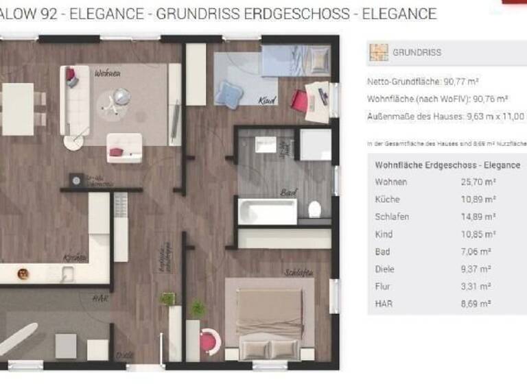 Bungalow zum Kauf provisionsfrei 293.900 € 92 m² 758 m² Grundstück frei ab sofort Freiwalde Bersteland 15910