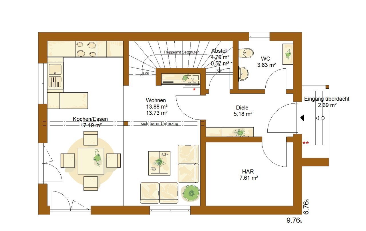 Einfamilienhaus zum Kauf provisionsfrei 362.000 € 3 Zimmer 100 m²<br/>Wohnfläche 527 m²<br/>Grundstück Strümpfelbrunn Waldbrunn 69429