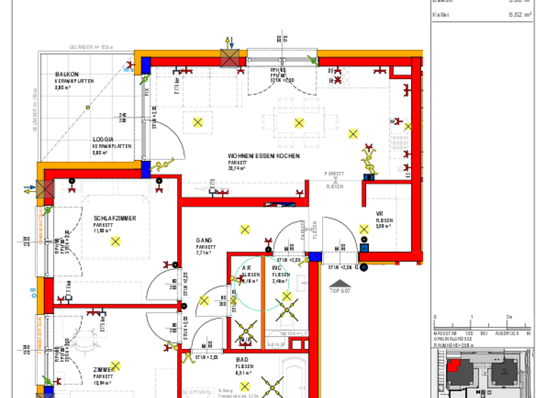 Wohnung zur Miete - Erstbezug 880 € 3 Zimmer 70,8 m² 2. Geschoss Kellner-Straße/Perausch-Straße Enns 4470