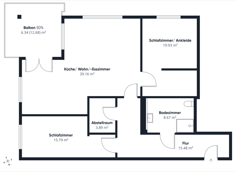 Wohnung zum Kauf 309.900 € 3,5 Zimmer 109 m² 1. Geschoss Hessisch Oldendorf 31840