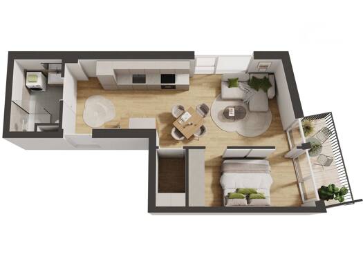 Wohnung zum Kauf - Neubau provisionsfrei 395.000 € 2 Zimmer 44,7 m² Geschoss 1/3 Pradl Innsbruck 6020