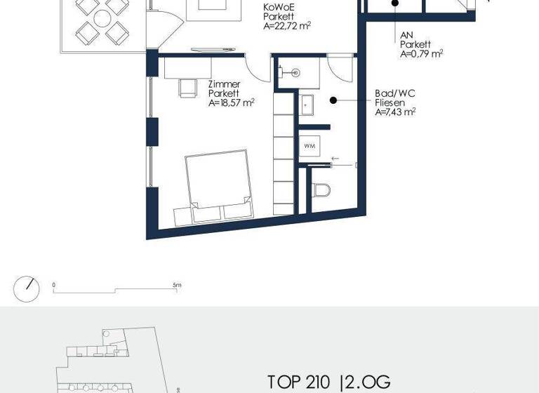Wohnung zur Miete 858 € 3 Zimmer 75,5 m² 2. Geschoss frei ab 01.05.2026 Neubaugasse 43 Lend Graz 8020