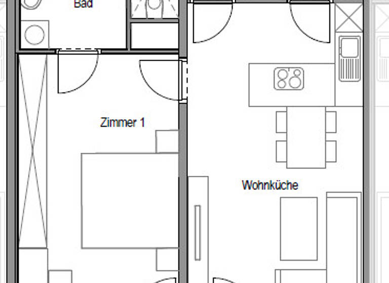 Wohnung zur Miete 545 € 2 Zimmer 55,4 m² 6. Geschoss Eggenberg Graz 8020