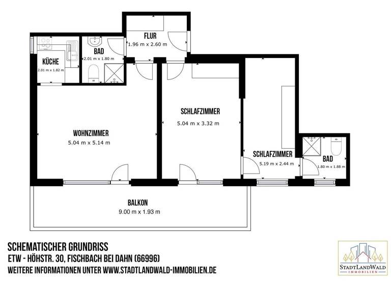 Wohnung zum Kauf 83.352 € 3 Zimmer 70 m² Fischbach Fischbach bei Dahn 66996