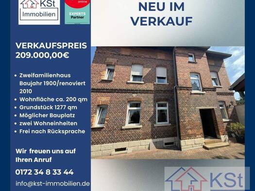 Einfamilienhaus zum Kauf 209.000 € 10 Zimmer 200 m² 1.277 m² Grundstück Granschütz 06679