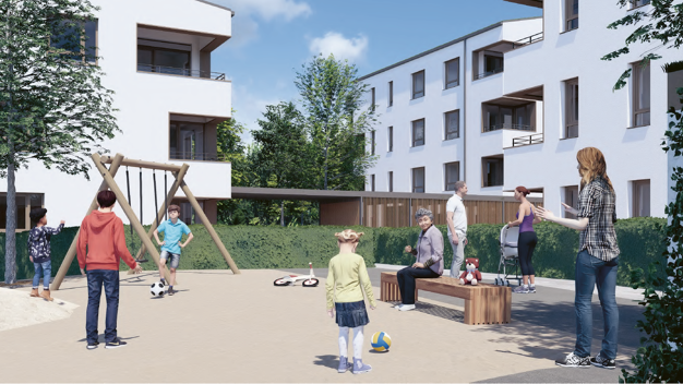 Wohnung zum Kauf - Neubau provisionsfrei 322.900 € 2,5 Zimmer 62,2 m² EG Laupheim Laupheim 88471