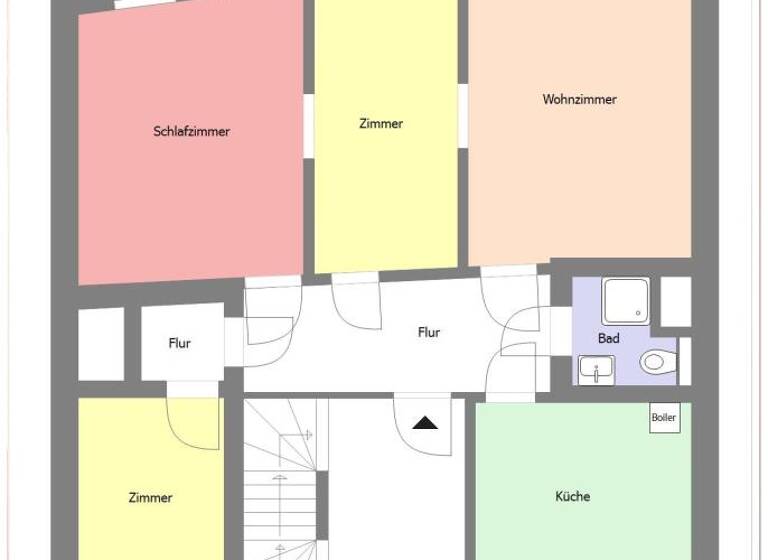 Wohnung zur Miete 410 € 4 Zimmer 82 m² 1. Geschoss Zittau 02763