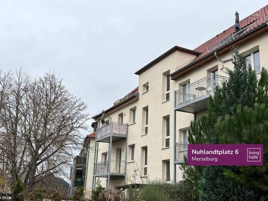 Wohnung zur Miete 460 € 2 Zimmer 61,4 m² 1. Geschoss Nuhlandtplatz 6 Merseburg 06217