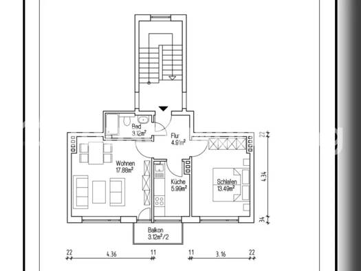 Wohnung zur Miete Tauschwohnung 600 € 2 Zimmer 47 m² 1. Geschoss Lokstedt Hamburg 22529