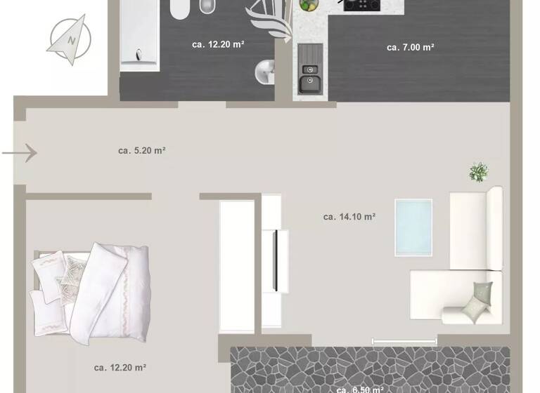 Wohnung zum Kauf 260.000 € 2 Zimmer 57 m² 2. Geschoss Latsch 39021