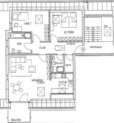 Wohnung zur Miete 995 € 3 Zimmer 82,6 m² Dachgeschoss, 3. Geschoss frei ab 01.07.2025 Heggelinstraße 3 Markdorf Markdorf 88677