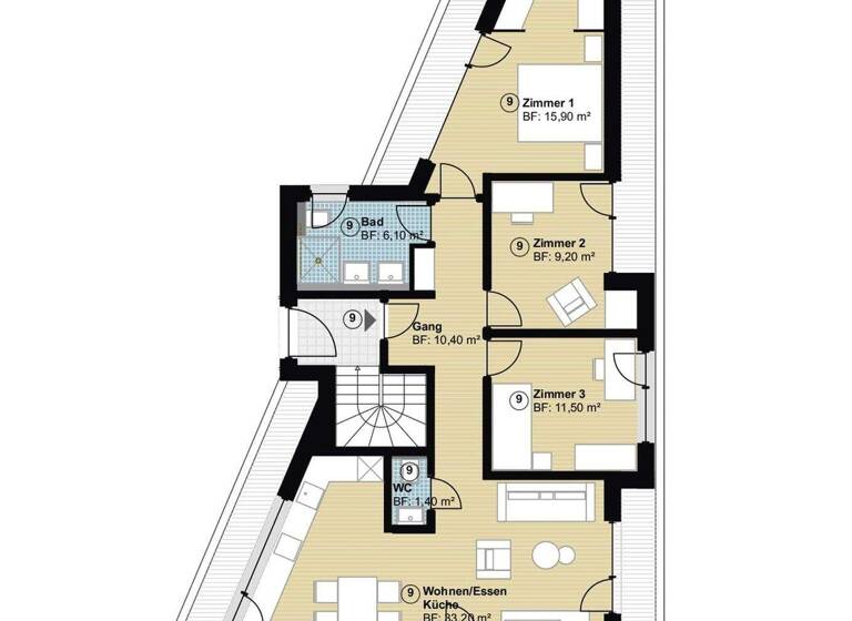 Penthouse zum Kauf - Erstbezug provisionsfrei 688.000 € 4,5 Zimmer 110 m² Hildrizhausen 71157