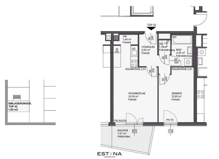 Wohnung zur Miete 859 € 2 Zimmer 45 m² 6. Geschoss Gerhard-Bronner-Straße Wien 1100
