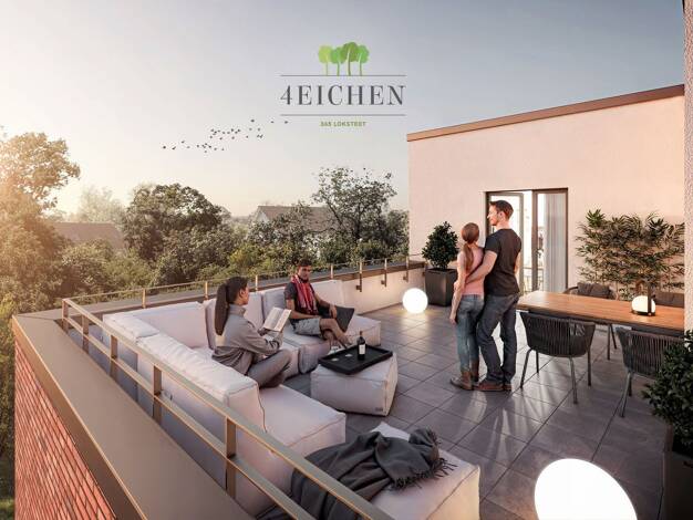 Penthouse zum Kauf - Neubau provisionsfrei 515.000 € 2 Zimmer 49,3 m² 3. Geschoss Oddernskamp 14 Lokstedt Eimsbüttel 22529