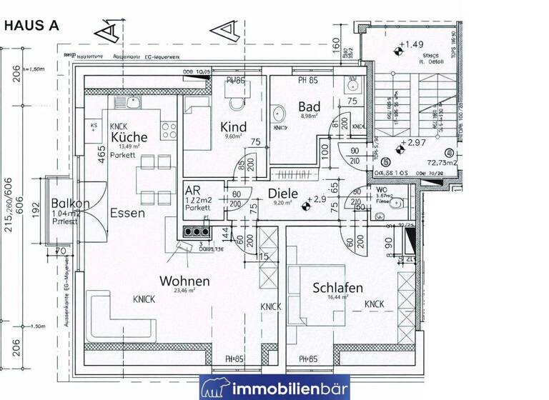 Wohnung zum Kauf 249.000 € 3 Zimmer 84,8 m² 2. Geschoss Dörnbach 4073