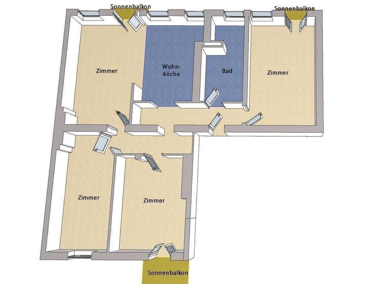 Wohnung zum Kauf 899.000 € 4 Zimmer 118 m² Friedrichshain Berlin 10245