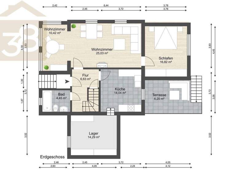 Einfamilienhaus zum Kauf 279.000 € 5 Zimmer 127 m² 973 m² Grundstück Grafhorst 38462