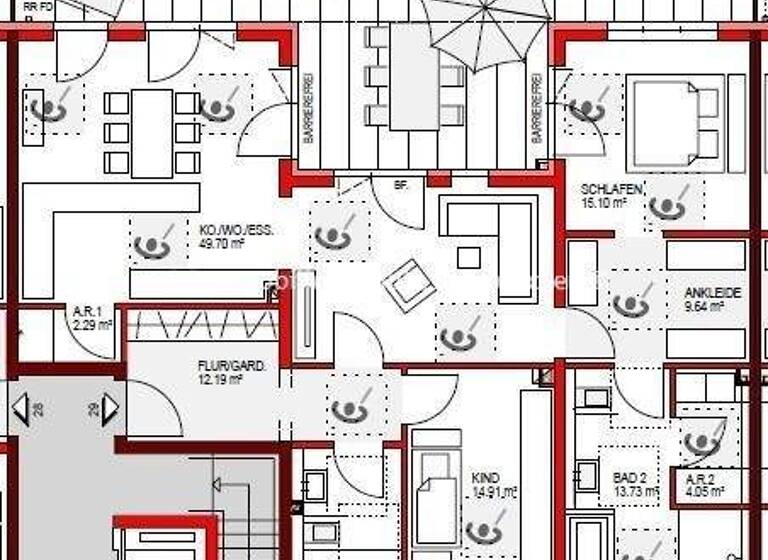 Penthouse zur Miete 1.955 € 4 Zimmer 146 m² frei ab 01.03.2026 St Arnual Saarbrücken, St Arnual 66119