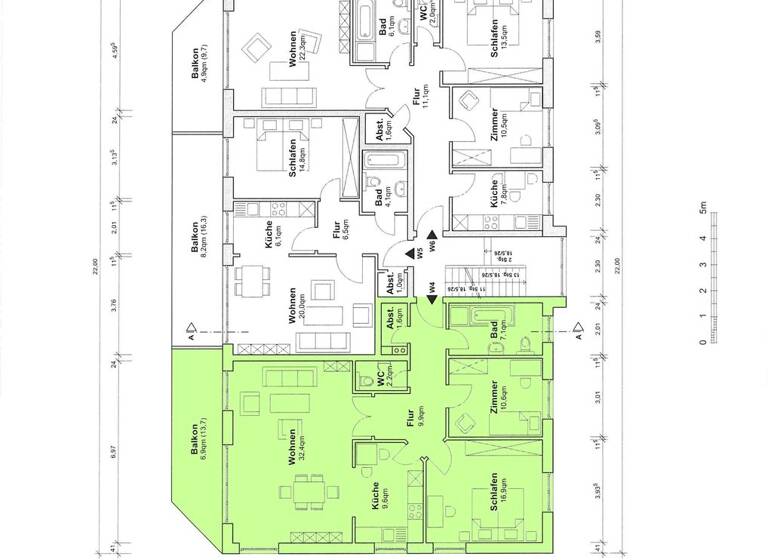 Wohnung zur Miete 1.200 € 3 Zimmer 97,3 m² Uetersen 25436