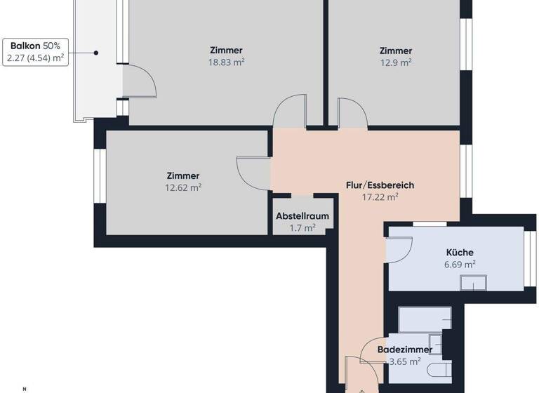 Wohnung zum Kauf 149.900 € 3 Zimmer 76 m² 6. Geschoss Mahndorf Bremen 28307
