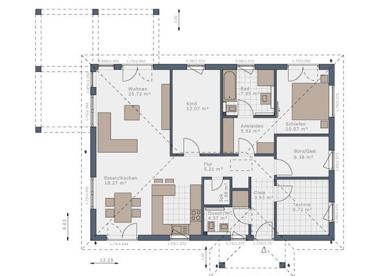 Bungalow zum Kauf provisionsfrei 524.000 € 4 Zimmer 110 m² 640 m² Grundstück Gächingen Sankt Johann 72813