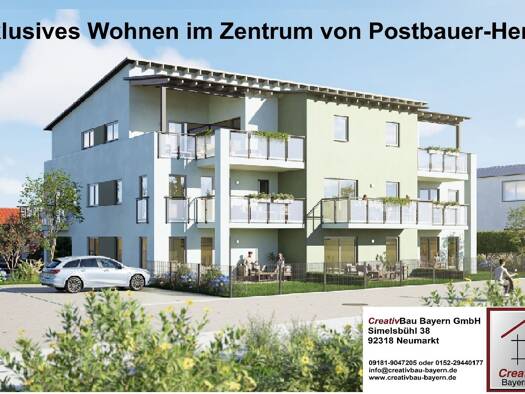 Terrassenwohnung zum Kauf provisionsfrei 539.900 € 3,5 Zimmer 107,9 m² EG Württemberger Straße 5 Postbauer-Heng Postbauer-Heng 92353