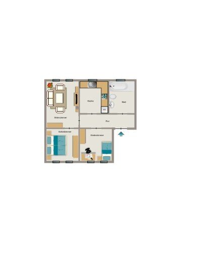 Wohnung zur Miete 362 € 3,5 Zimmer 53,2 m²<br/>Wohnfläche 1.<br/>Geschoss Lessingstraße 20 Mitte Bergkamen 59192