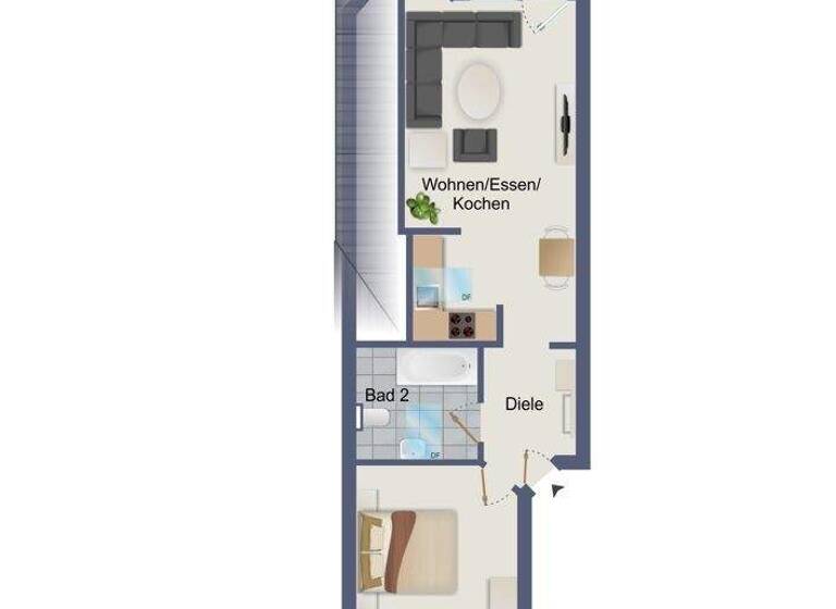 Wohnung zum Kauf 149.000 € 2 Zimmer 43 m² 3. Geschoss Heusenstamm 63150