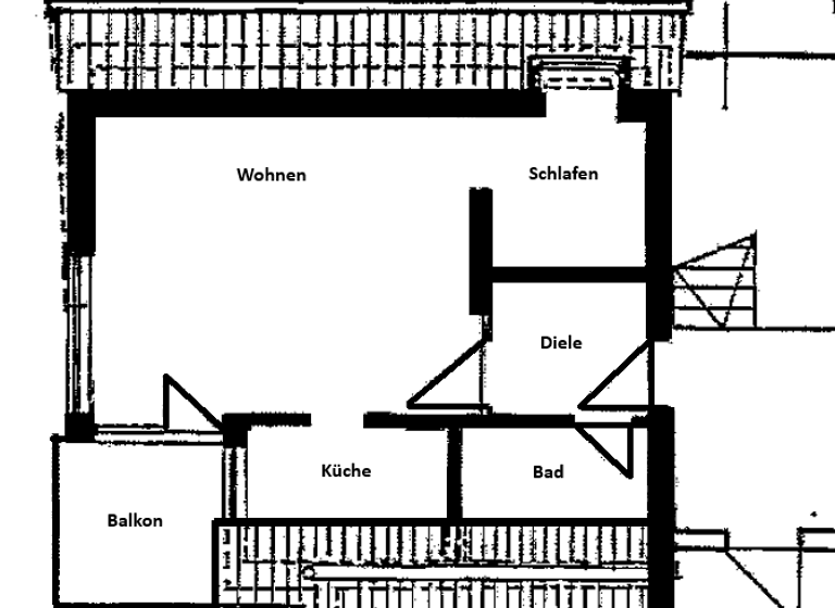 Wohnung zur Miete 280 € 1,5 Zimmer 34,8 m² frei ab 16.05.2026 Unter dem Pflinzhöck 4 Stockhausen Eisenach 99817