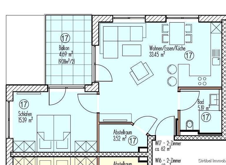 Wohnung zum Kauf - Erstbezug 236.500 € 2 Zimmer 62,3 m² 2. Geschoss Wilburgstetten 91634