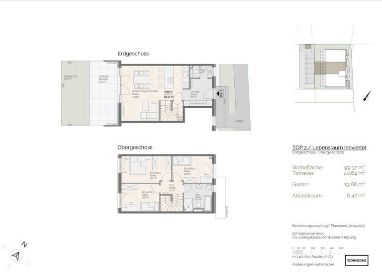 Reihenmittelhaus zum Kauf - Erstbezug 498.000 € 4 Zimmer 99,3 m² Lengau 5211