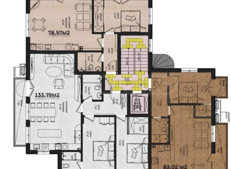 Studio zum Kauf 107.926 € 2 Zimmer 83 m² Zvezditsa