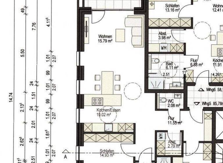 Wohnung zur Miete - Erstbezug 1.244 € 3 Zimmer 85,8 m² frei ab 01.05.2026 Brendel/Adelheide Delmenhorst 27755