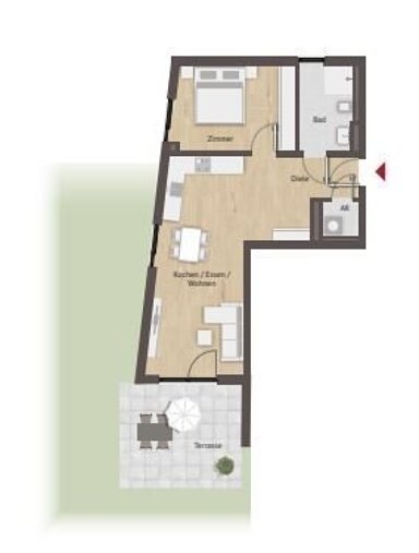 Wohnung zum Kauf provisionsfrei 501.000 € 2 Zimmer 62 m² EG frei ab sofort Happurger Straße 115 a Laufamholz Nürnberg 90482