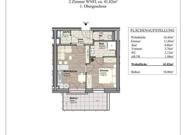 Wohnung zum Kauf - Erstbezug provisionsfrei 184.900 € 2 Zimmer 41 m² frei ab 01.04.2026 Unterwaltersdorf 2442