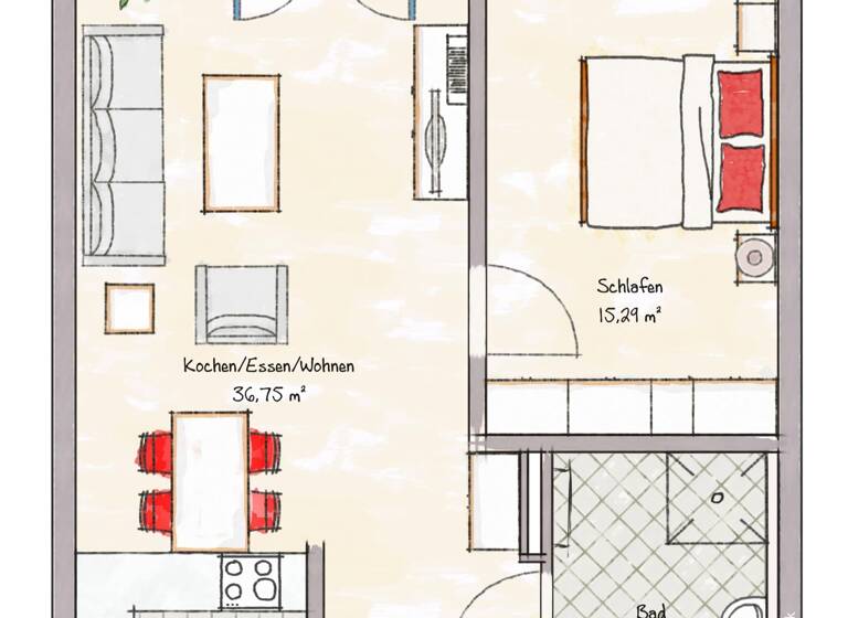 Wohnung zur Miete 810 € 2 Zimmer 70 m²<br/>Wohnfläche 01.06.2025<br/>Verfügbarkeit Ochsenfurt Ochsenfurt 97199