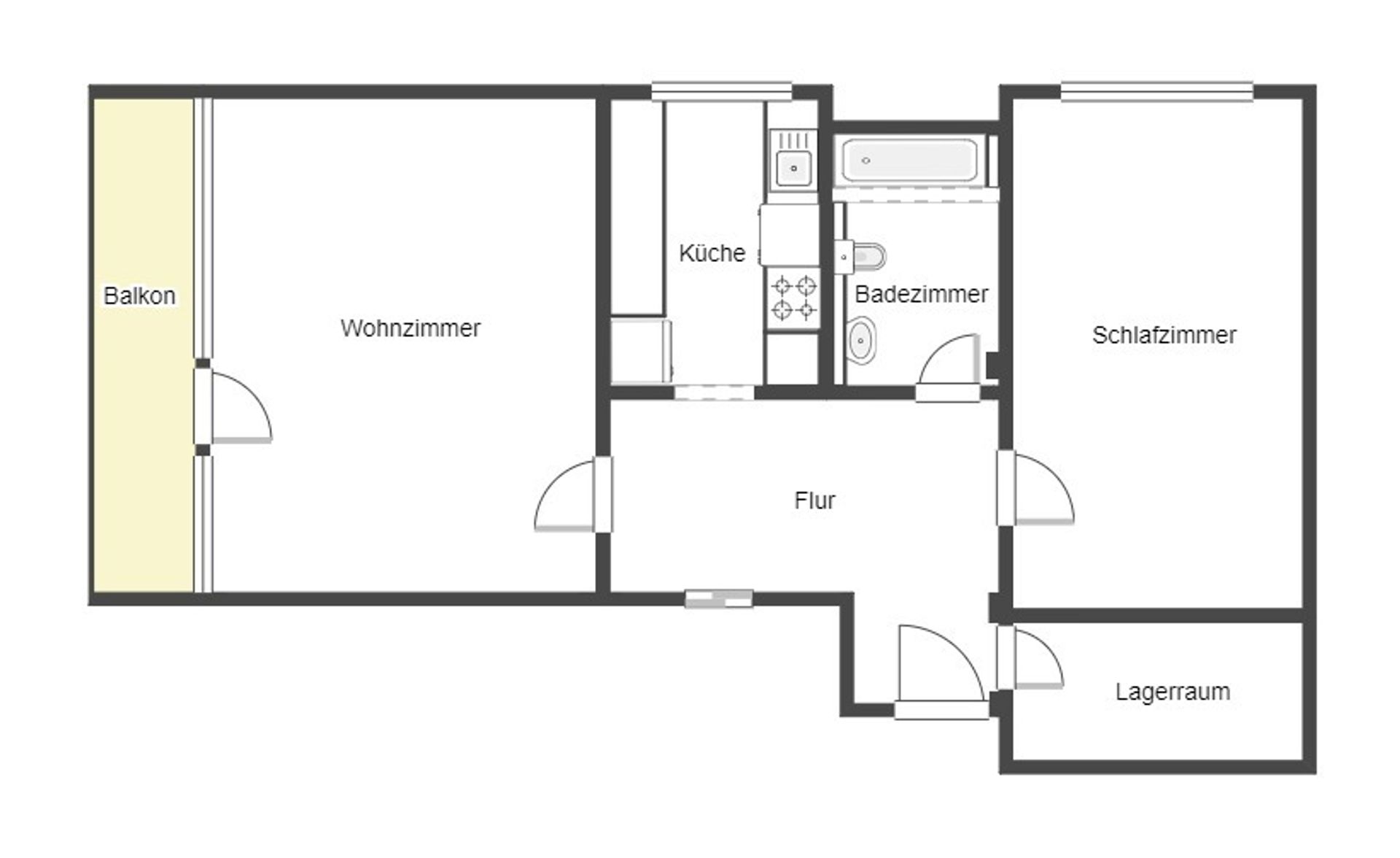 Wohnung zum Kauf 225.000 € 2 Zimmer 70,3 m²<br/>Wohnfläche 5.<br/>Geschoss Langenhagen - Langenforth Langenhagen 30851