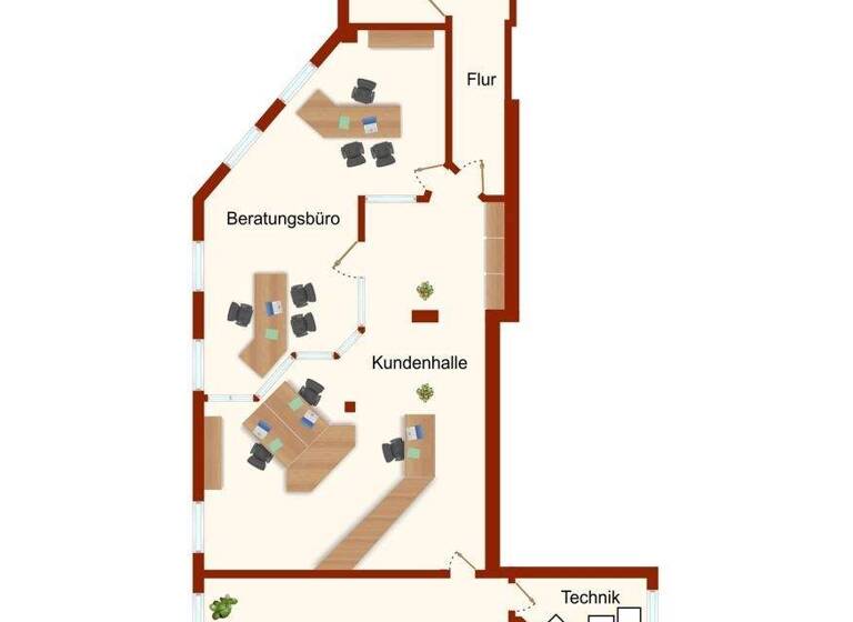Bürofläche zur Miete provisionsfrei 1.848 € 140 m² Bürofläche Hauptstraße 78 Nickenich 56645