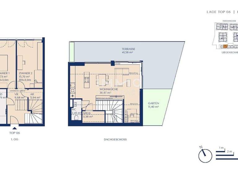 Maisonette zum Kauf provisionsfrei 699.000 € 3 Zimmer 97,6 m² 1. Geschoss Wien 1230