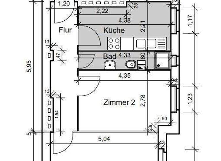 Wohnung zum Kauf 200.000 € 2 Zimmer 51,4 m² 4. Geschoss Moabit Berlin 10551