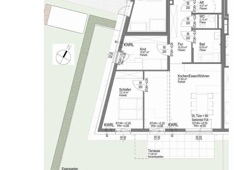 Wohnung zum Kauf - Erstbezug 398.000 € 78,1 m² EG Langholzfeld 4061
