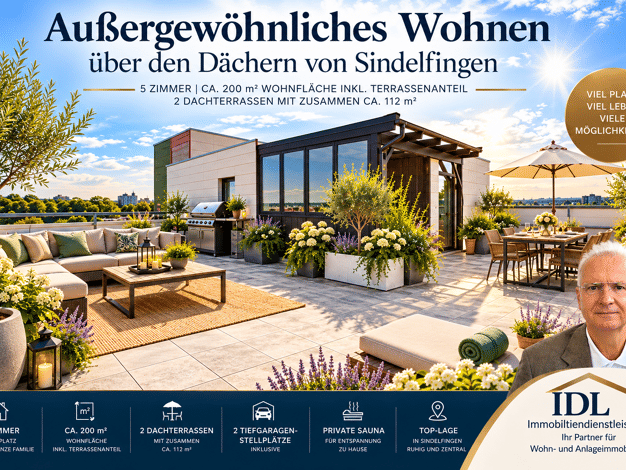 Wohnung zum Kauf 544.000 € 5 Zimmer 200 m² frei ab sofort Nord Sindelfingen 71067