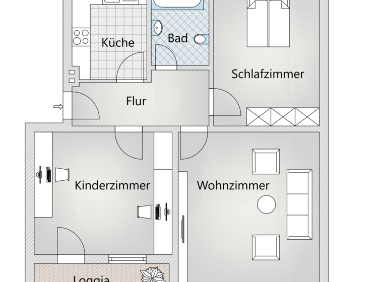 Wohnung zum Kauf 256.000 € 3 Zimmer 81 m²<br/>Wohnfläche ab sofort<br/>Verfügbarkeit Schenefeld 22869